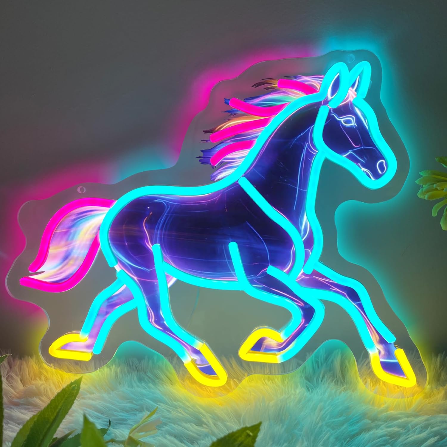 Room Decor Lighting Lamp - Horse Night Light Neon Sign Decor