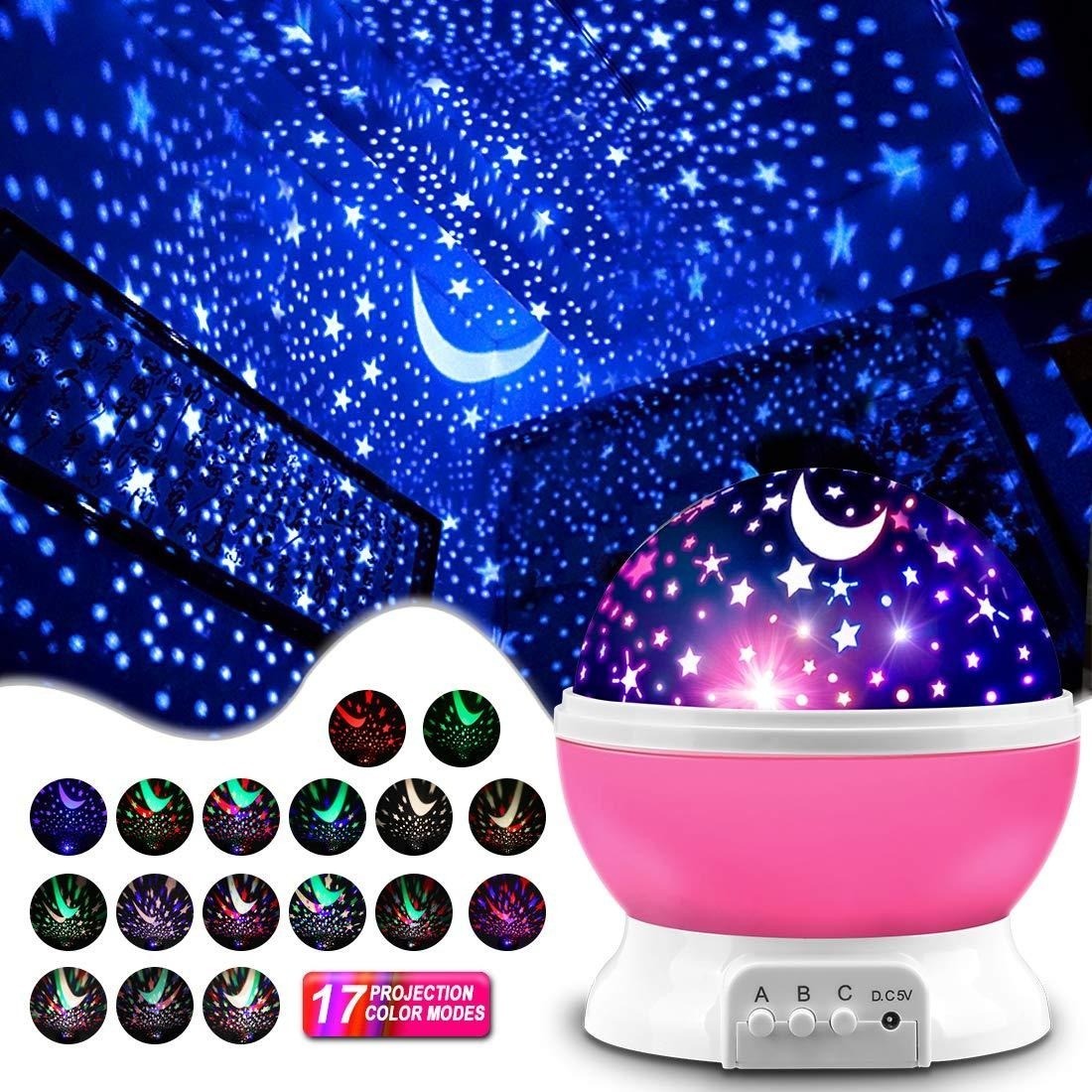 Room Decor Lighting Lamp - Rotating Galaxy Star Projector GMOX LED