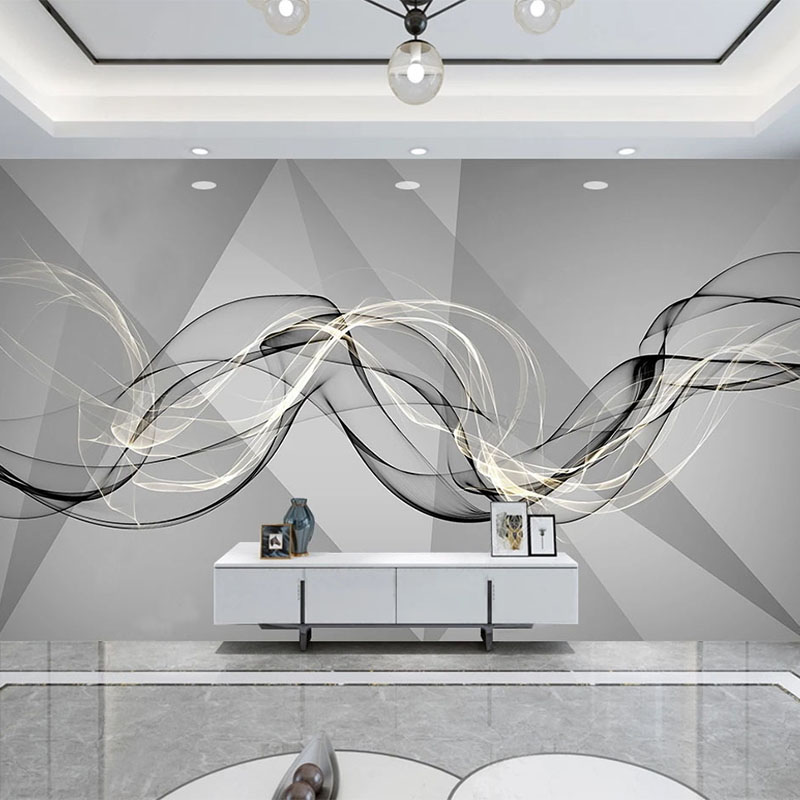 Lighting Room Decor Photo - Custom Photo Wallpaper Modern Minimalist 3D
