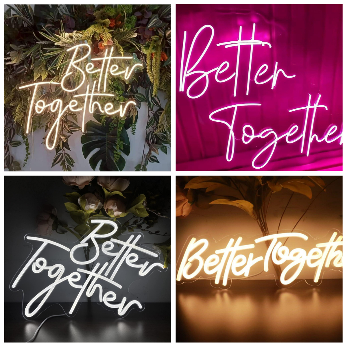 Lighting Decor Living Room - Better Together Neon Sign USB Dimmable