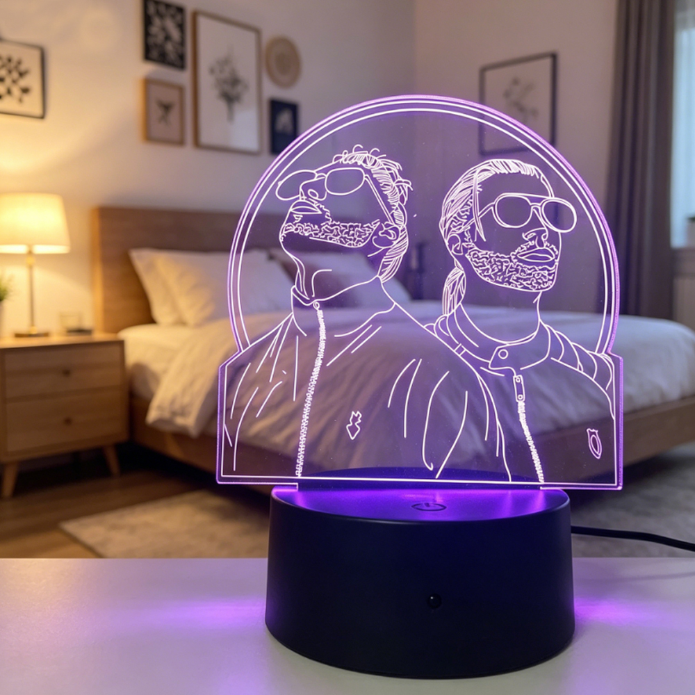 Lighting Home Decor Items - Duo Portrait 3D Illusion Lamp LED