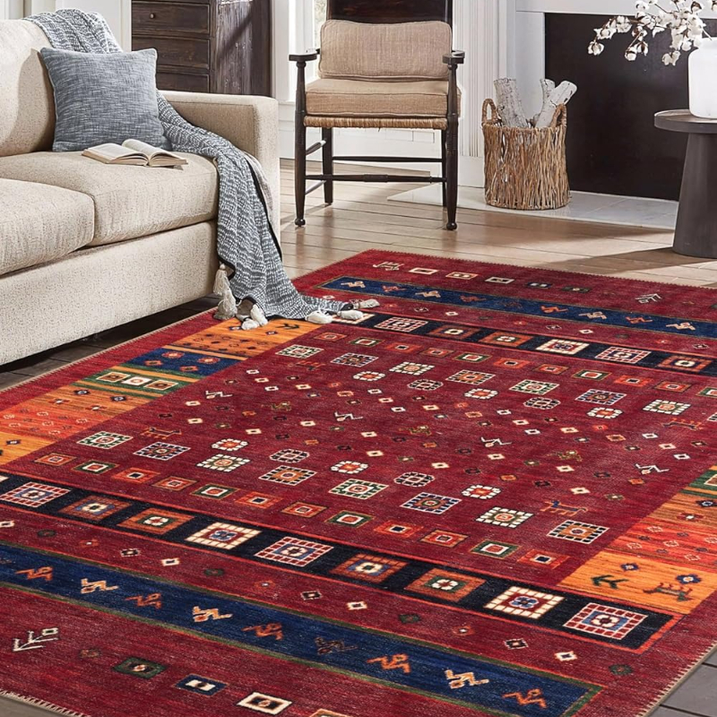 Elements Lighting Decor - Bohemian Style Living Room Carpet Large
