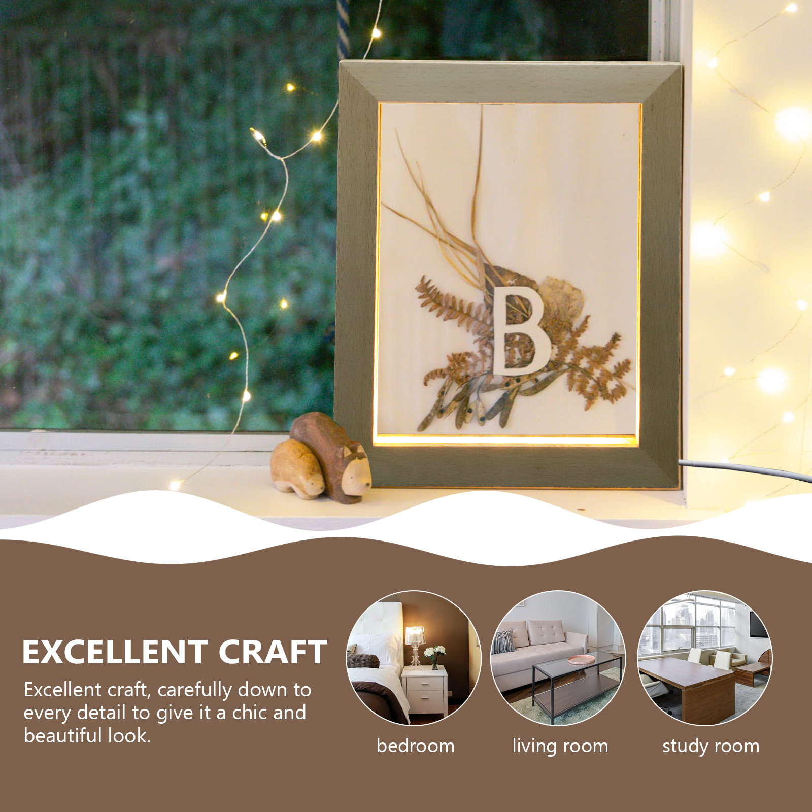 Led Luminous Photo Frame 3D Li - Lighting Room Decor Photo avaliação e preço