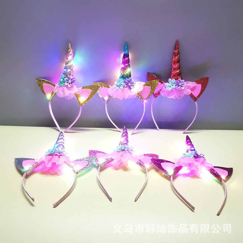 New Halloween Cute Unicorn Hea - Unique Lighting Decor avaliação e preço