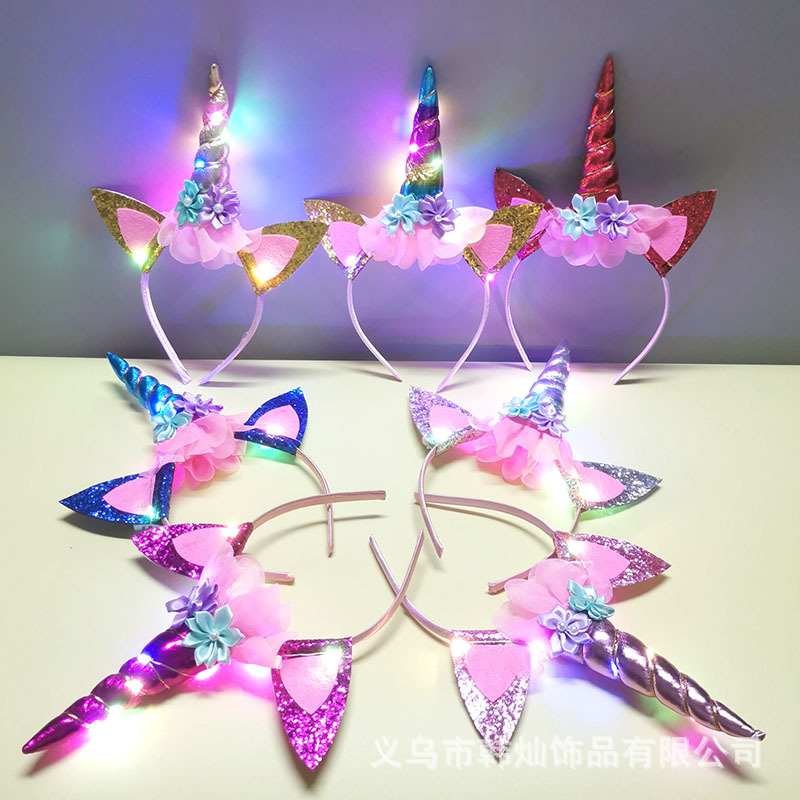 New Halloween Cute Unicorn Hea - Unique Lighting Decor avaliação e preço