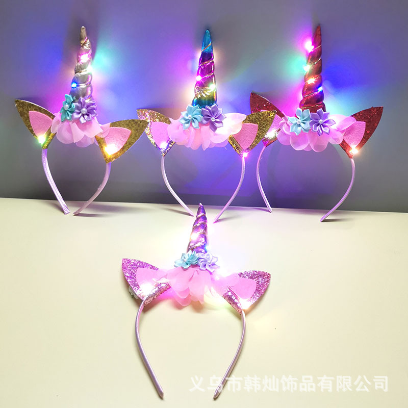 New Halloween Cute Unicorn Hea - Unique Lighting Decor avaliação e preço