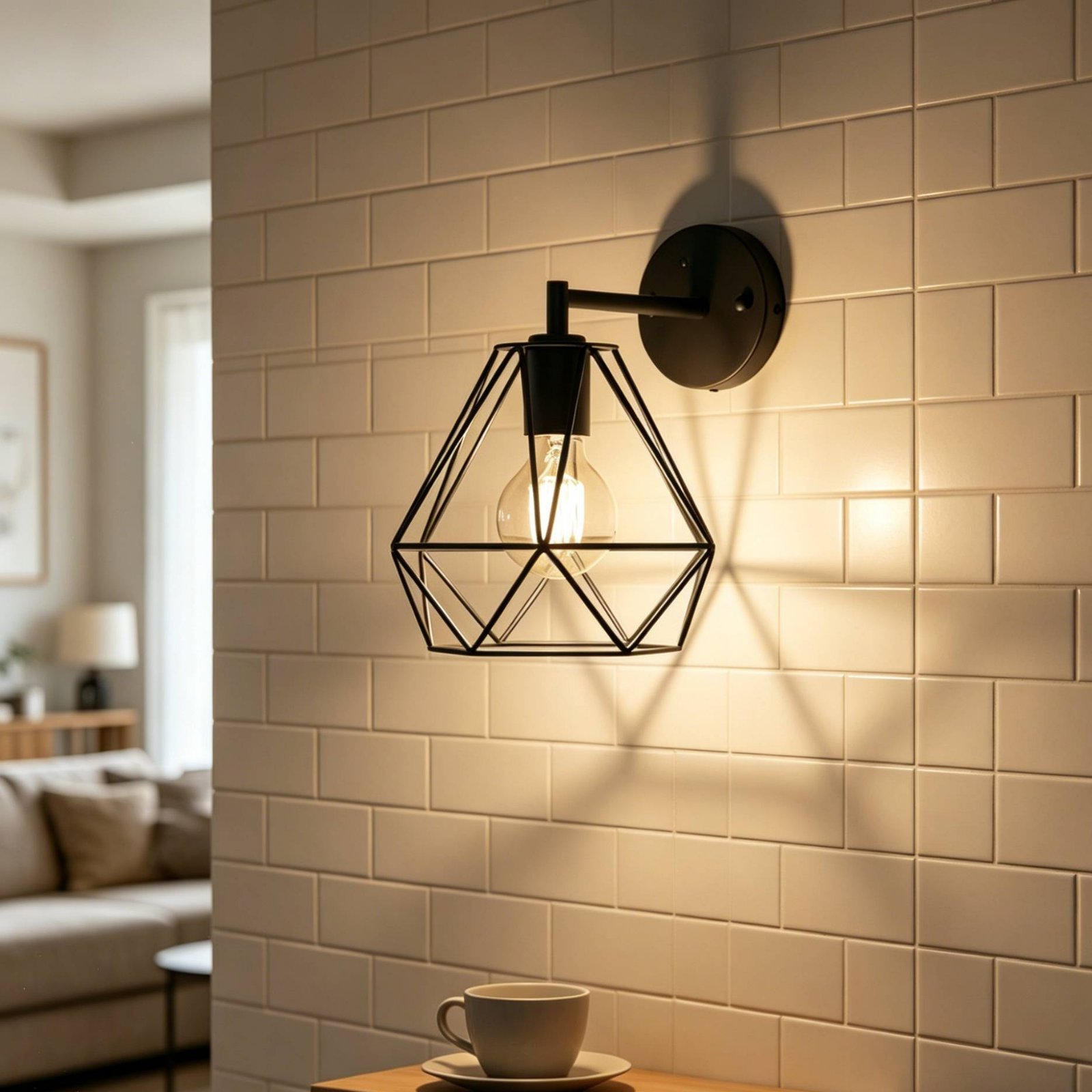 Rhombus Shape Lamp Shade Minim - Geometric Lamp Shade avaliação e preço