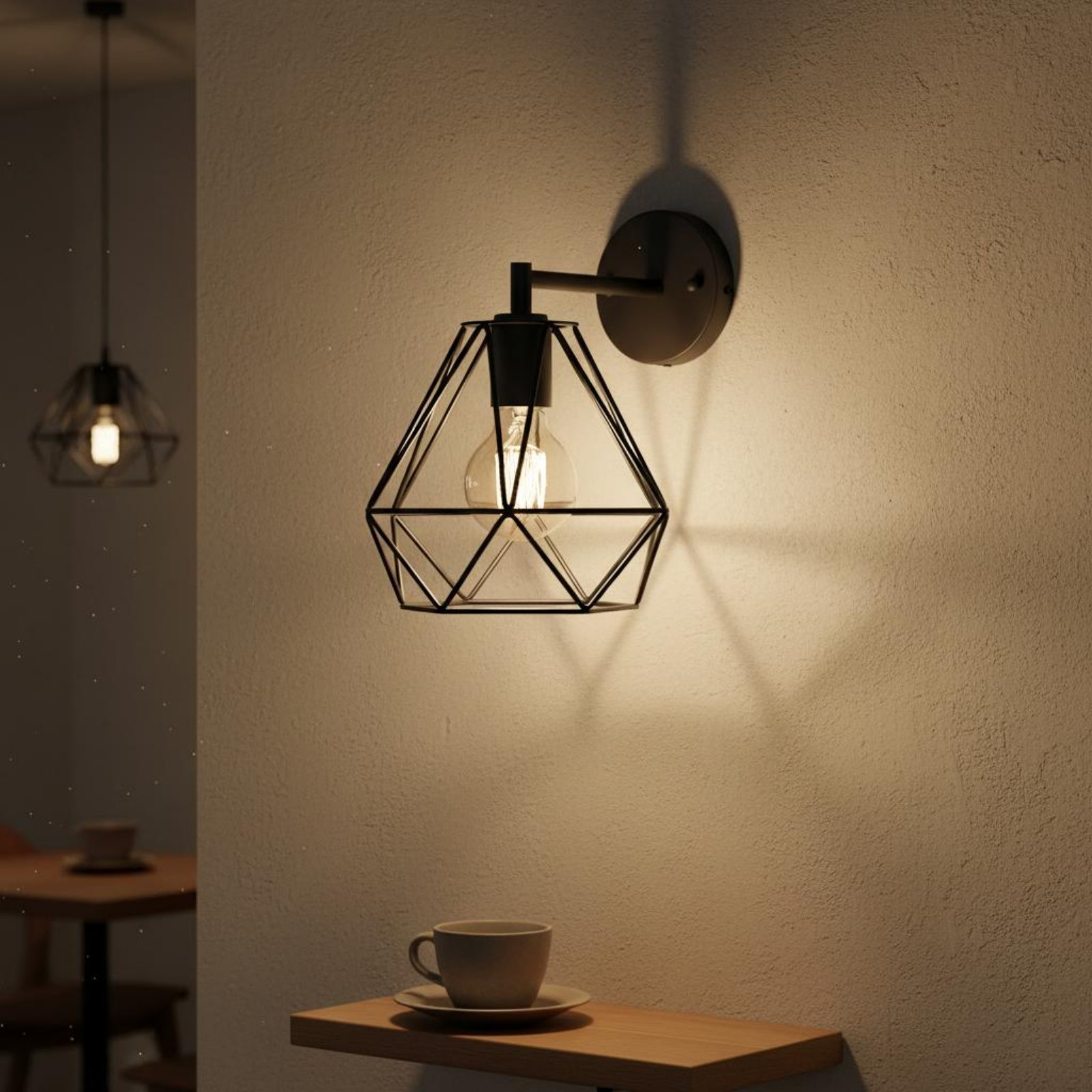 Rhombus Shape Lamp Shade Minim - Geometric Lamp Shade avaliação e preço