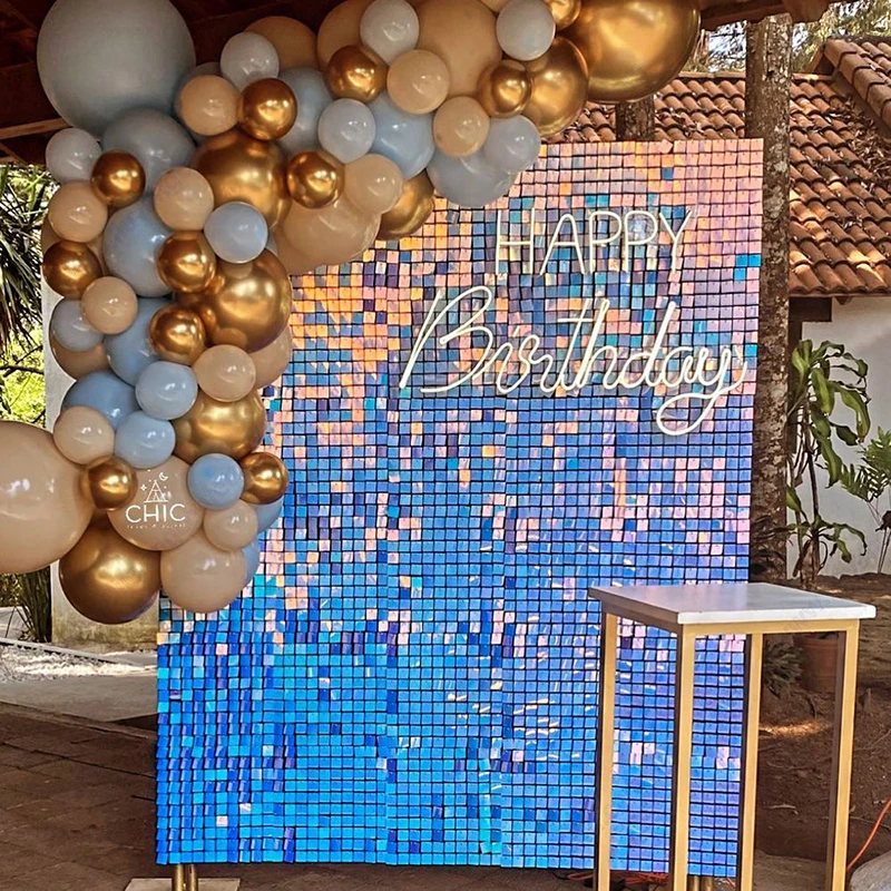 12pcs Light Gold Shimmer Wall  - Lighting Room Decor Photo avaliação e preço