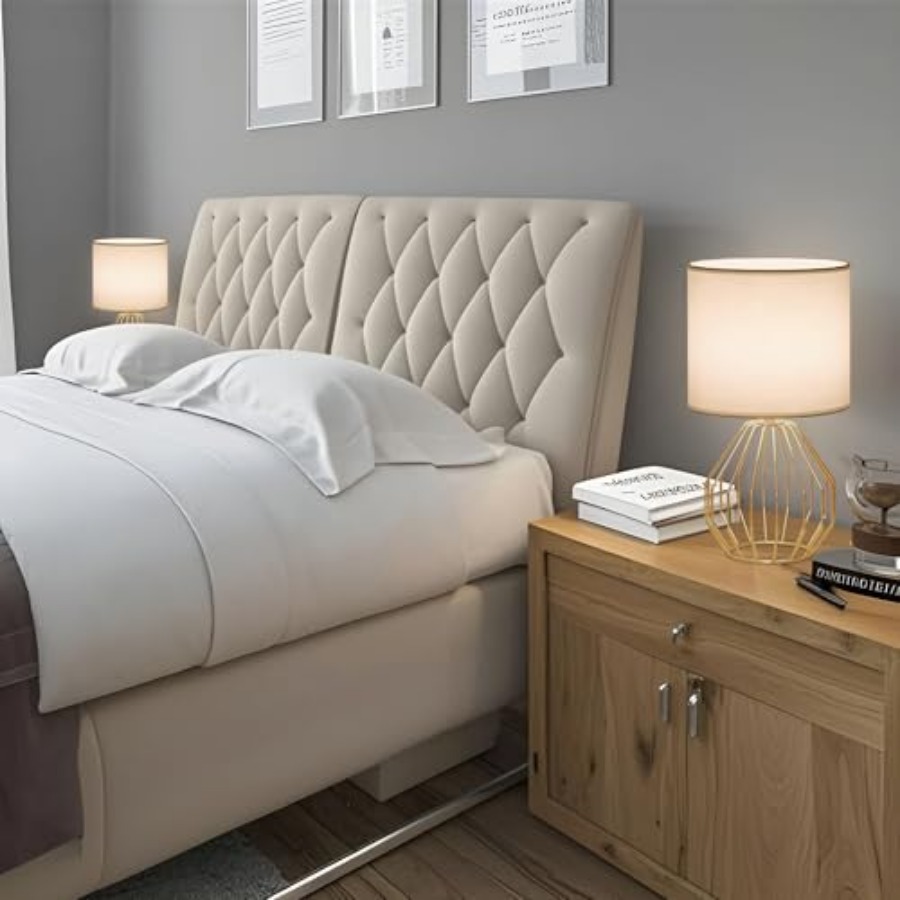 Small Table Lamps Set of Bedsi - Geometric Lamp Shade avaliação e preço