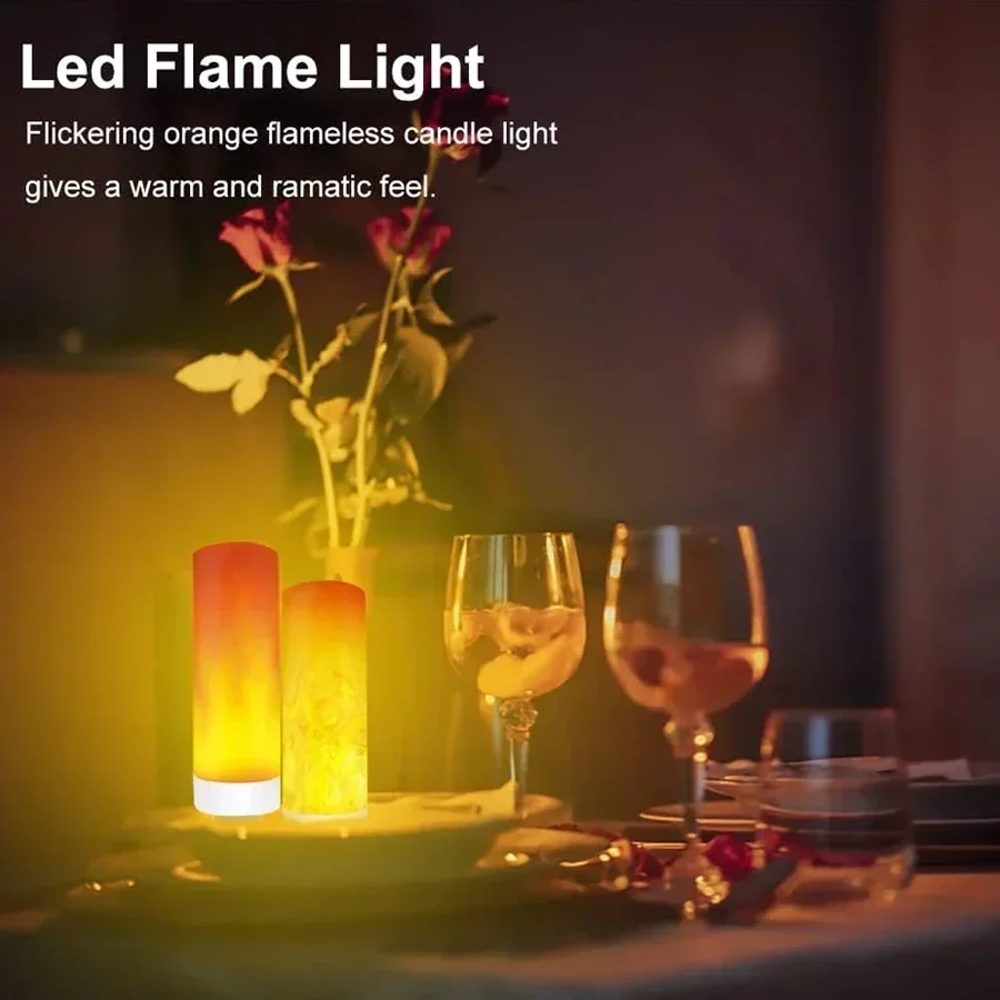 1/2pcs USB LED Flame Effect Li - Lighting Effect Home Decor avaliação e preço