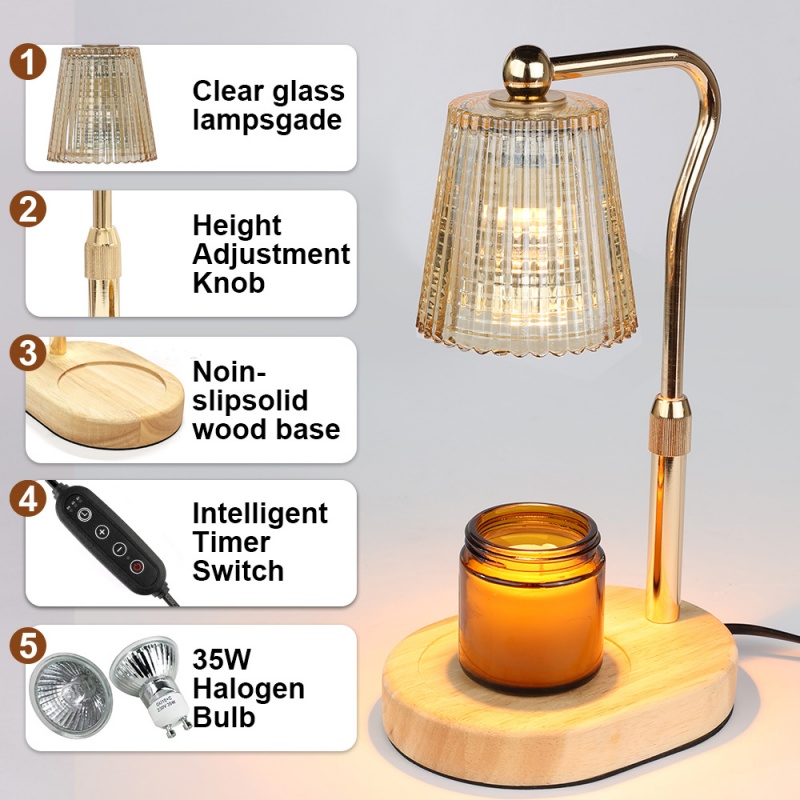 35W Candle Warmer Lamp with Ti - Lighting Decor Living Room avaliação e preço