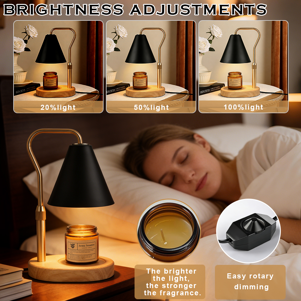 Black Candle Warmer Lamp Kitch - Lighting Decor Living Room avaliação e preço
