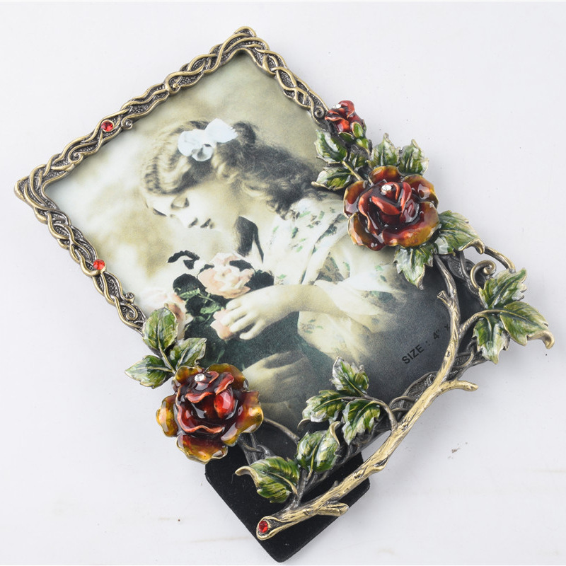 Modern Alloy Photo Frame Decor - Lighting Room Decor Photo avaliação e preço