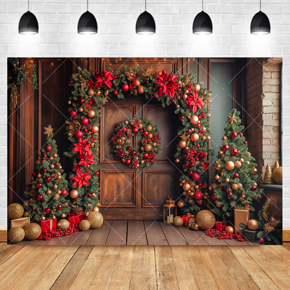 Christmas Interior Arch Window - Lighting Room Decor Photo avaliação e preço