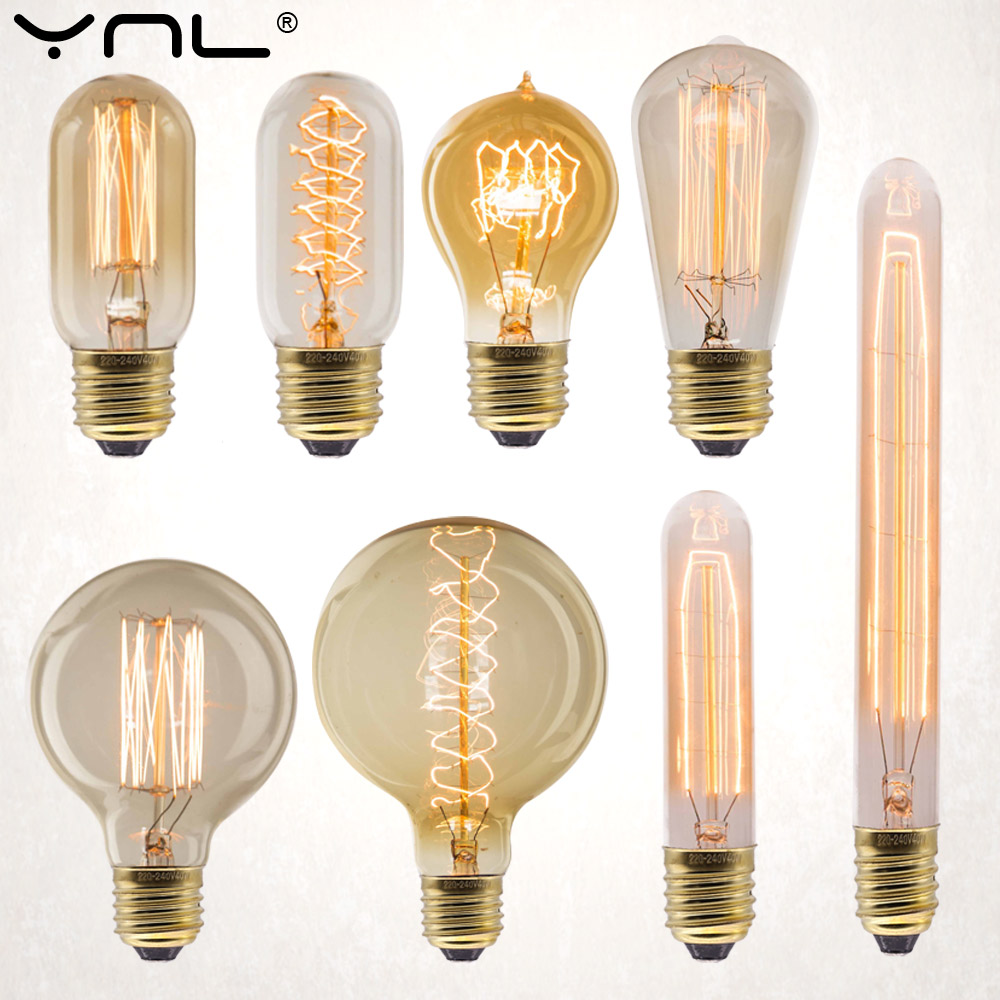 E27 Retro Edison Bulb 220V 40W - Lighting Decor Living Room avaliação e preço