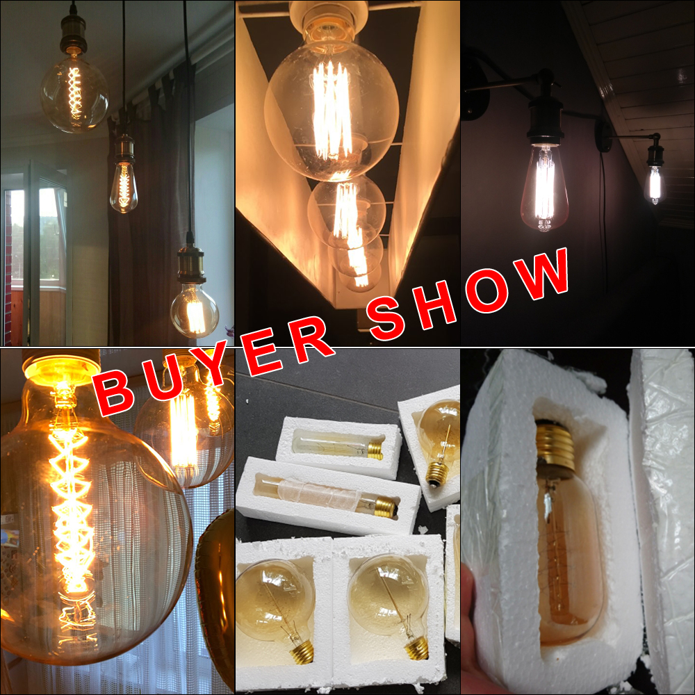 E27 Retro Edison Bulb 220V 40W - Lighting Decor Living Room avaliação e preço