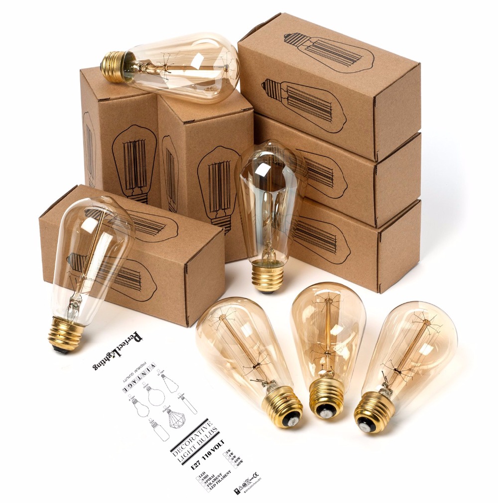 E27 Retro Edison Bulb 220V 40W - Lighting Decor Living Room avaliação e preço