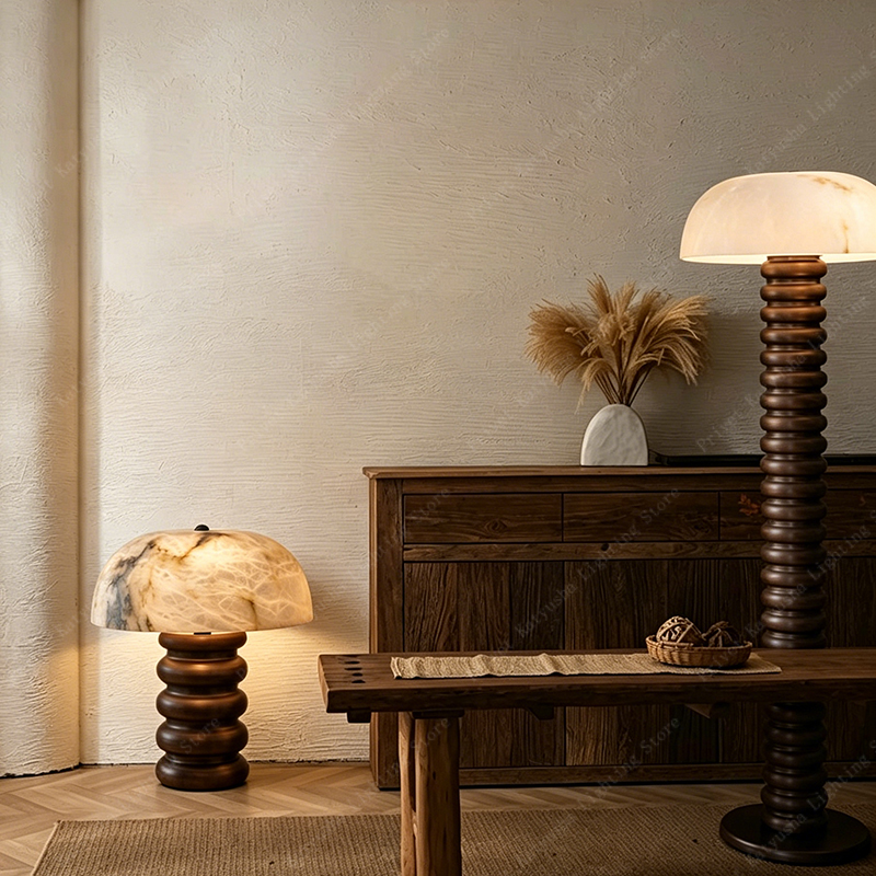 Retro Alabaster Mushroom Table - Lighting Home Decor Items avaliação e preço