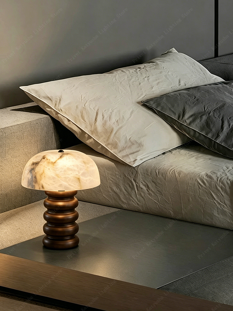Retro Alabaster Mushroom Table - Lighting Home Decor Items avaliação e preço