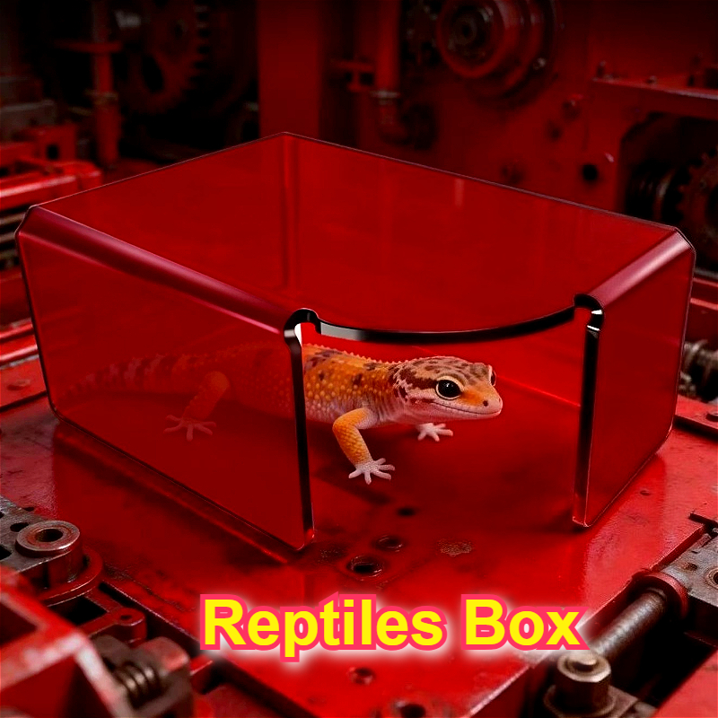 Red Acrylic Reptile Box Habita - Unique Lighting Decor avaliação e preço