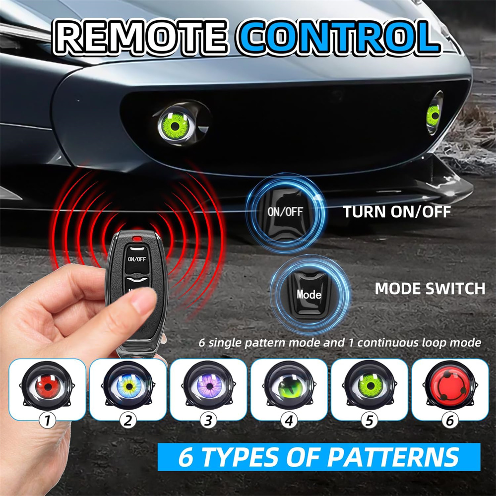  6-Mode Led Dynamic Devil Eye - Lighting Decor avaliação e preço