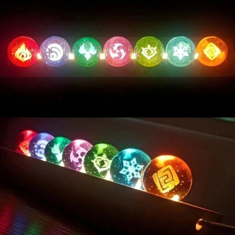 Game Genshin Impact Crystal Ba - Elements Lighting Decor avaliação e preço