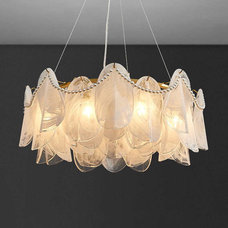Luxury Glass Chandelier Lighti - Lighting Home Decor Items avaliação e preço