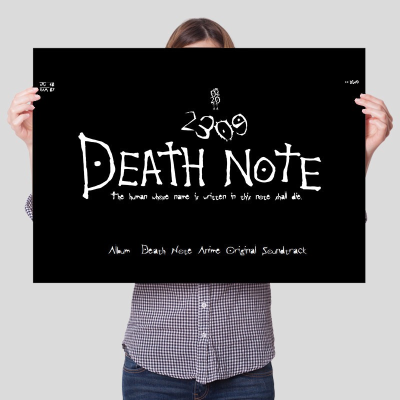 Death Note Unframed Canvas Pri - Lighting Home Decor Items avaliação e preço