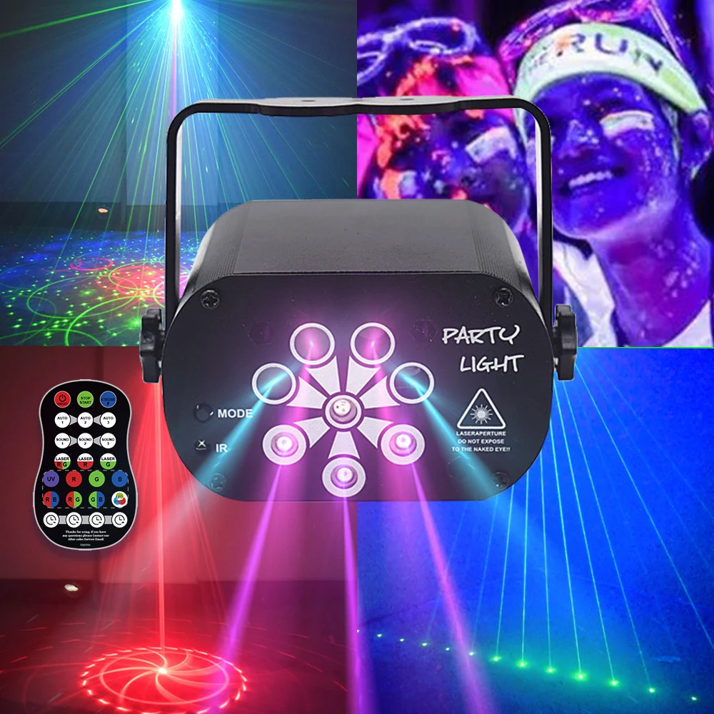 60 128 Modes Mini RGB LED Disc - Lighting Effect Home Decor avaliação e preço