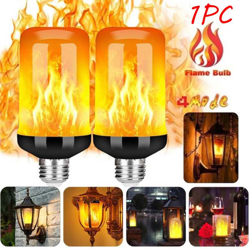 ●1Pc LED Flame Effect Fire Lig - Lighting Effect Home Decor avaliação e preço