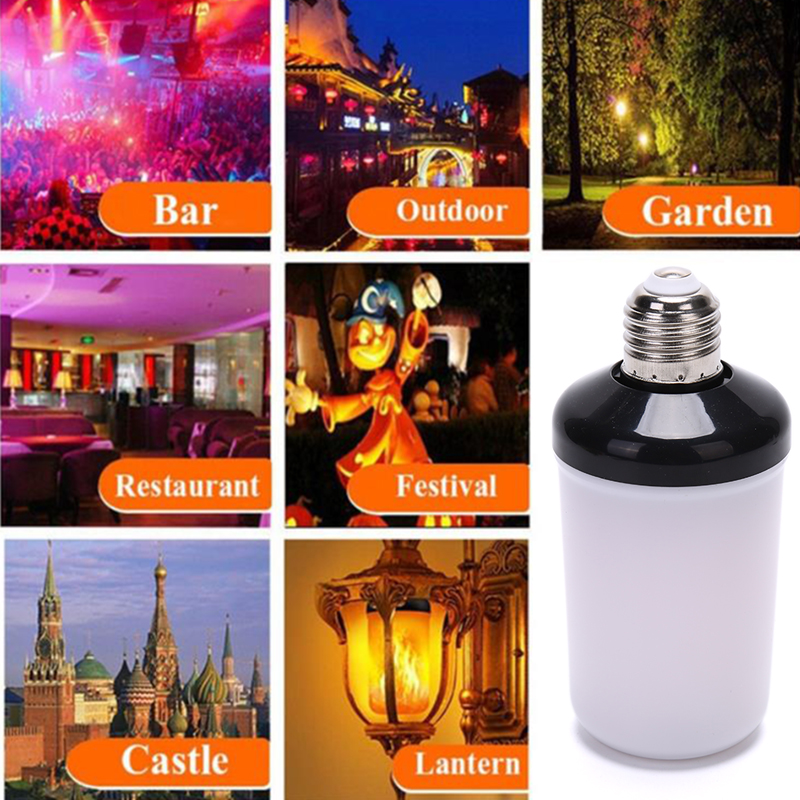 ●1Pc LED Flame Effect Fire Lig - Lighting Effect Home Decor avaliação e preço
