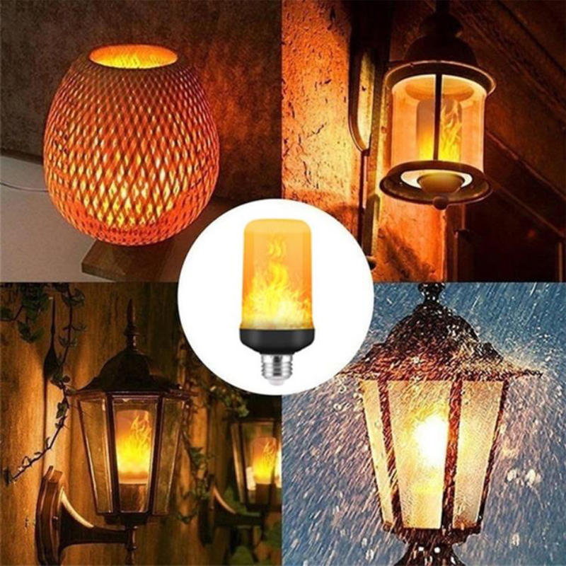 ●1Pc LED Flame Effect Fire Lig - Lighting Effect Home Decor avaliação e preço