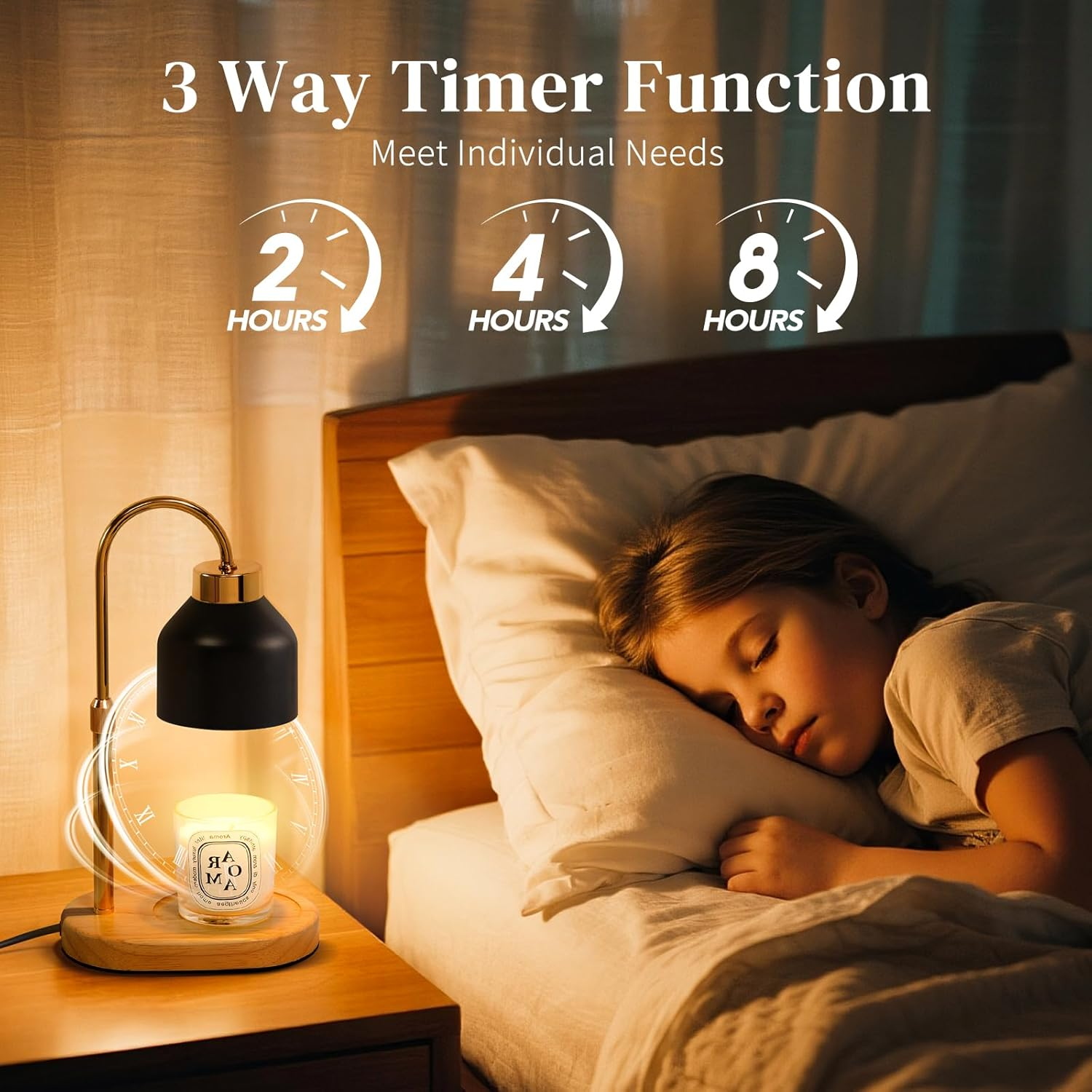 Black Candle Warmer Lamp with  - Lighting Decor Living Room avaliação e preço