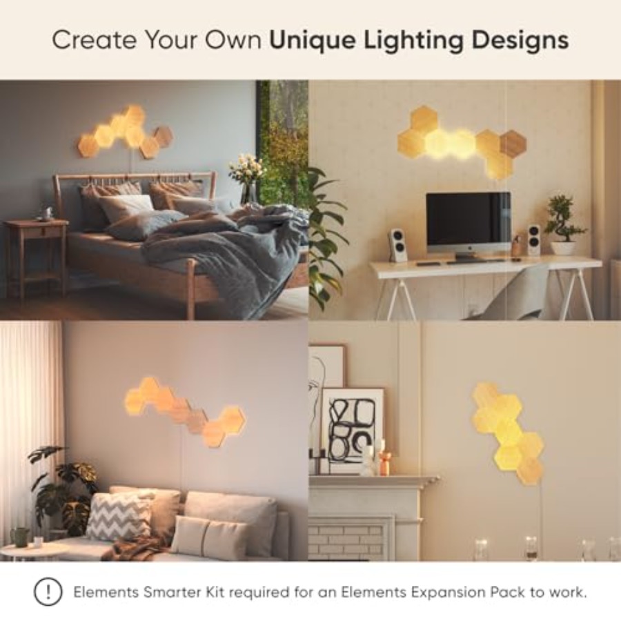 Elements Wood Look Smart Wall  - Elements Lighting Decor avaliação e preço
