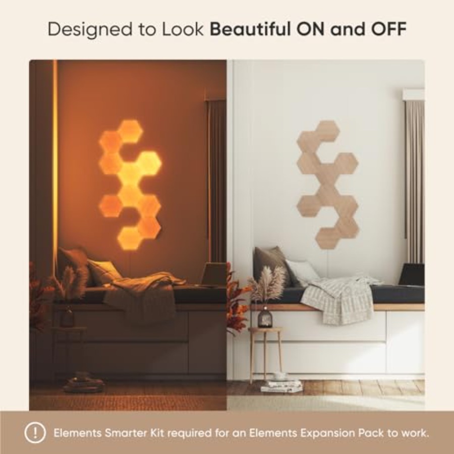 Elements Wood Look Smart Wall  - Elements Lighting Decor avaliação e preço
