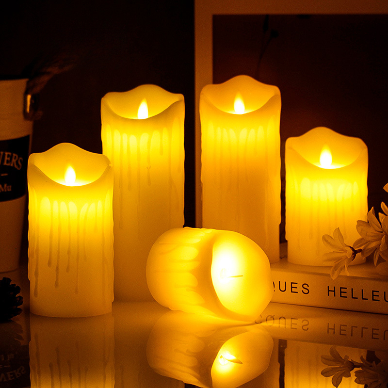 LED Candle with Tear-Effect, W - Lighting Effect Home Decor avaliação e preço