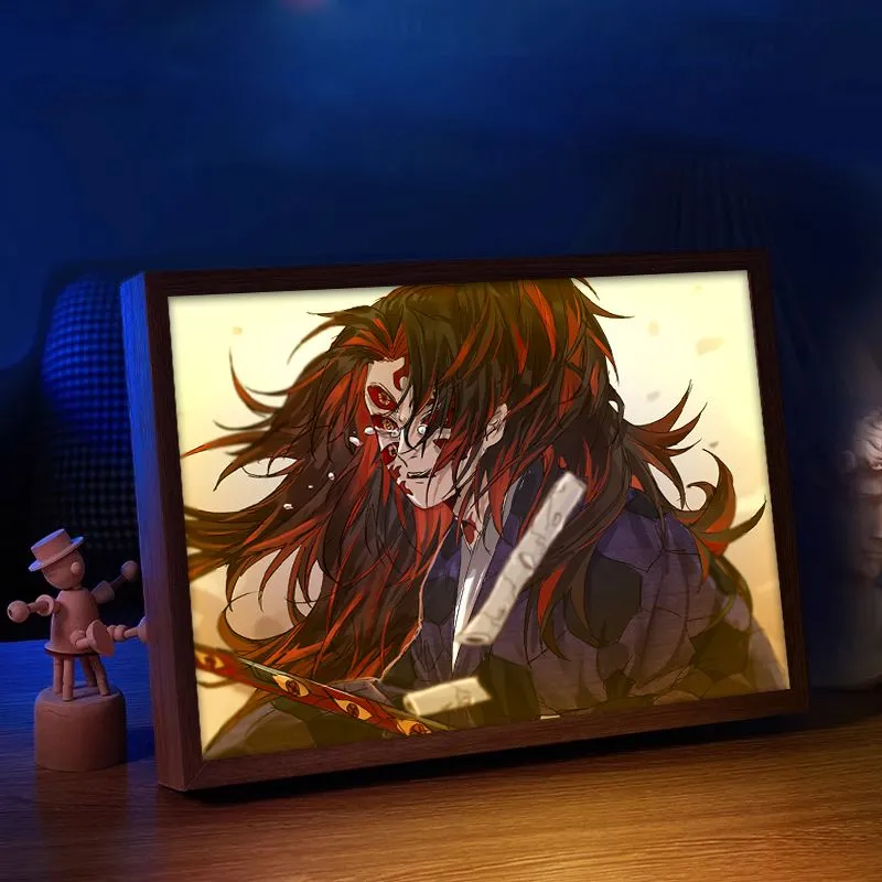 Demon Slayer Action Figures Li - Lighting Room Decor Photo avaliação e preço