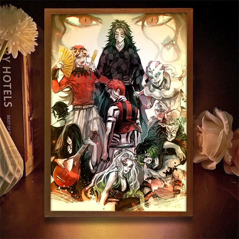Demon Slayer Action Figures Li - Lighting Room Decor Photo avaliação e preço