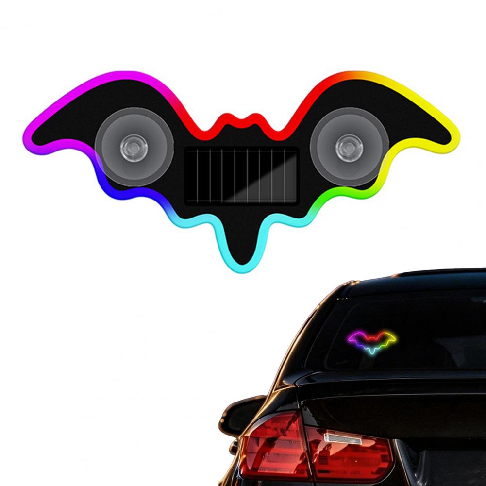 Solar Bat Shape LED Car Window - Unique Lighting Decor avaliação e preço