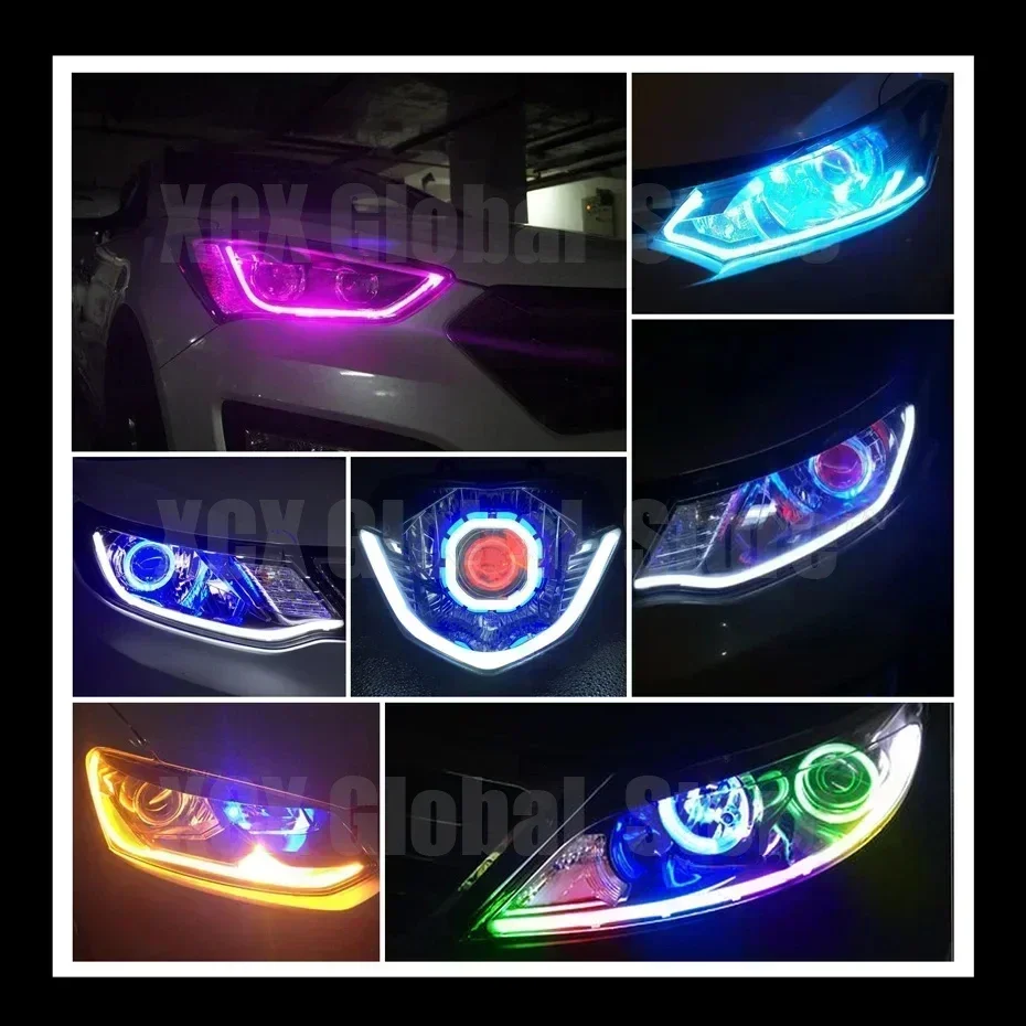 12V DRL Car LED Daytime Runnin - Lampu Lighting Decor avaliação e preço