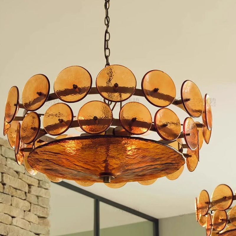 Luxury Glass Chandelier Lighti - Lighting Home Decor Items avaliação e preço