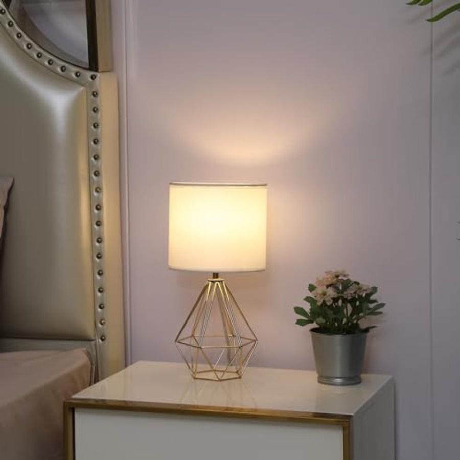 Small Table Lamp Set of, Bedsi - Geometric Lamp Shade avaliação e preço