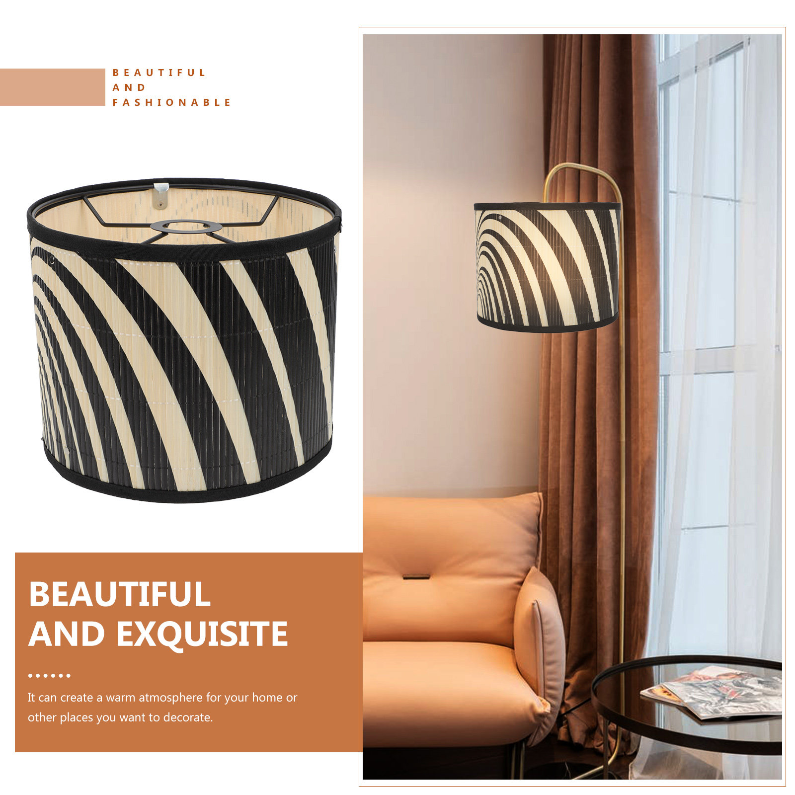 Exquisite Bamboo Lampshade Geo - Geometric Lamp Shade avaliação e preço