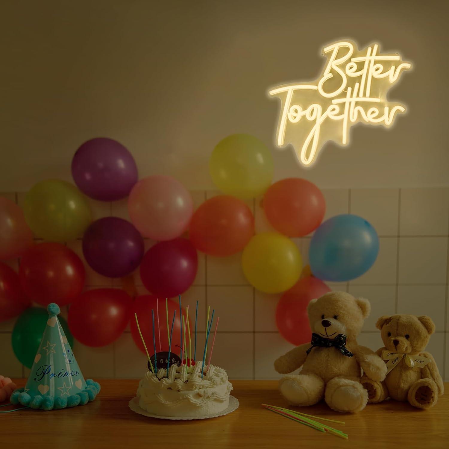 Better Together Neon Sign USB  - Lighting Decor Living Room avaliação e preço