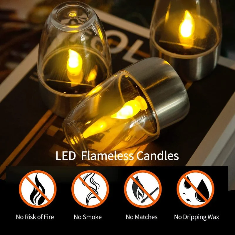 LED Solar Candles Light Flamel - Lighting Decor Living Room avaliação e preço