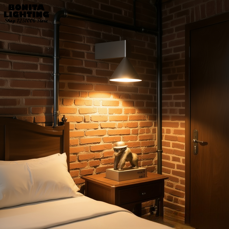 Nordic Geometric Cone Wall Lam - Geometric Lamp Shade avaliação e preço