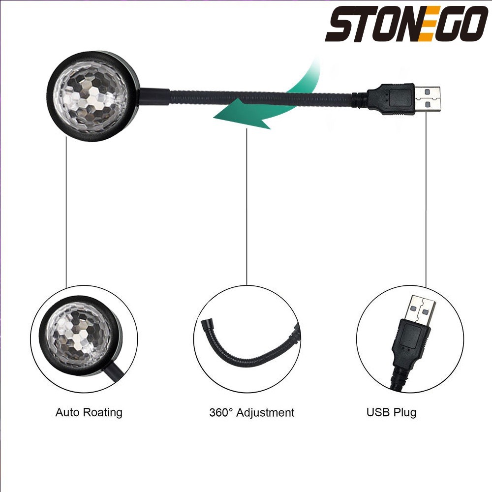 USB LED Disco Ball Light for C - Lighting Effect Home Decor avaliação e preço