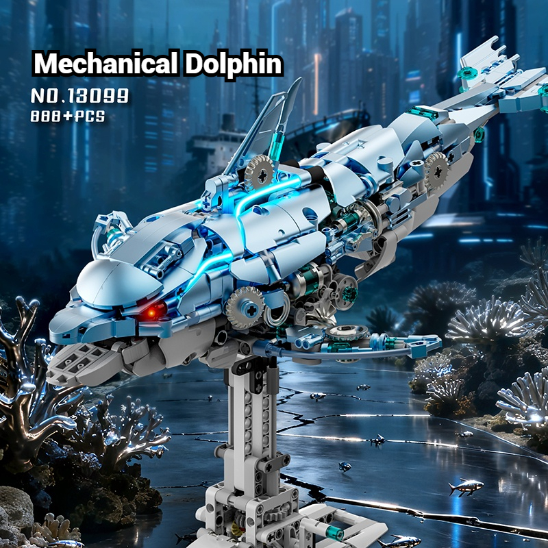 Mechanical Dolphin Building Bl - Unique Lighting Decor avaliação e preço