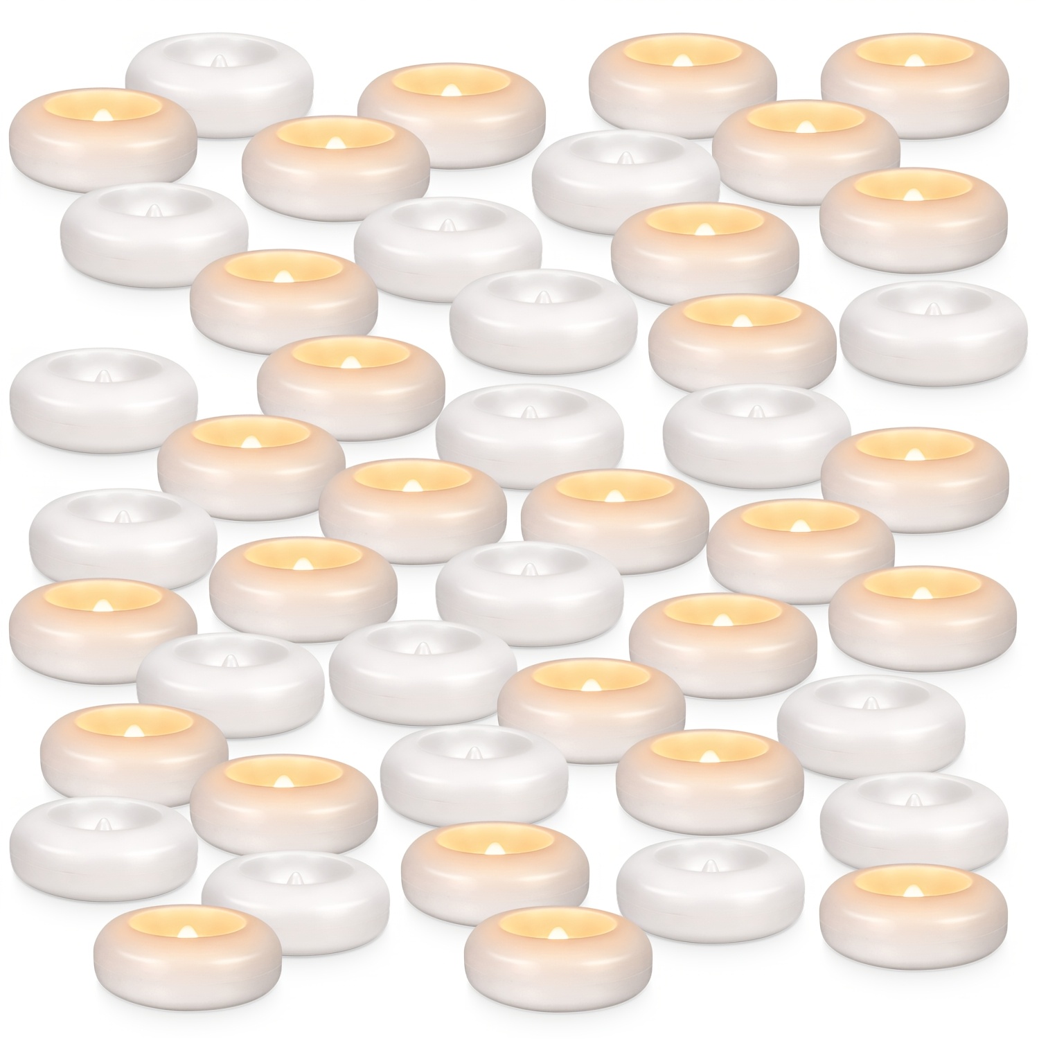 48 LED Floating Candles, 3-inc - Lighting Effect Home Decor avaliação e preço